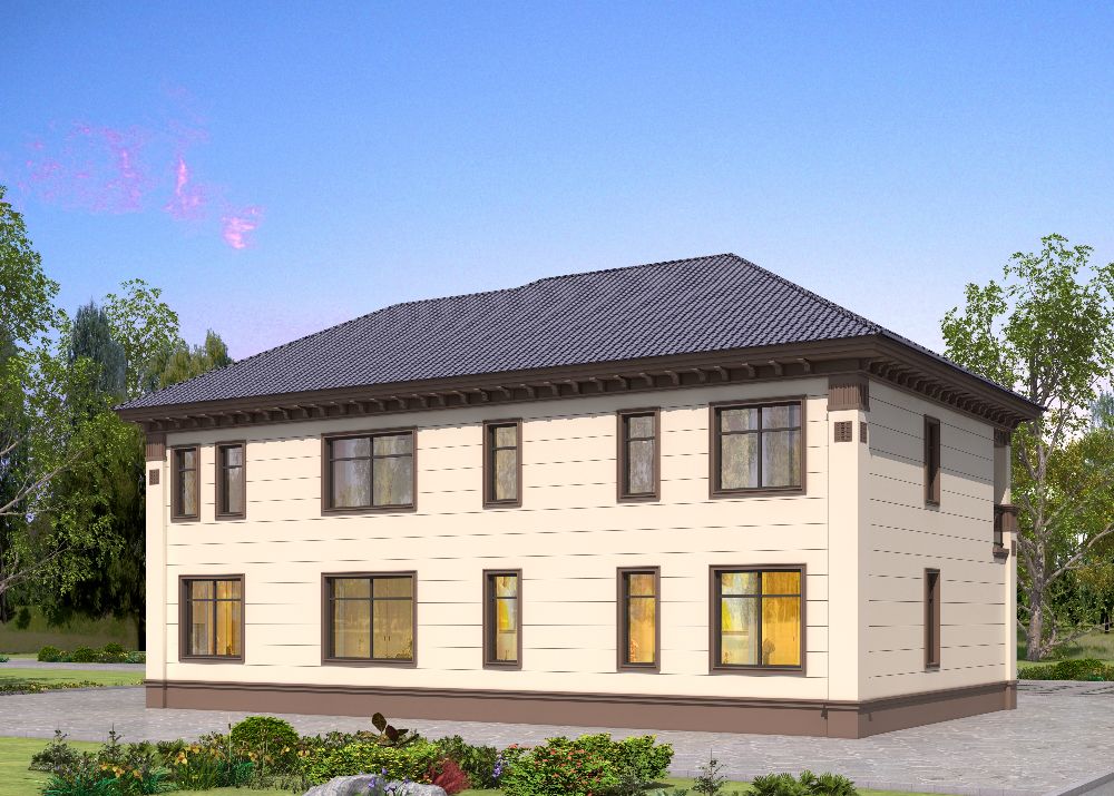 跃层式楼梯 装修_二层别墅设计 205平米带车库旋转楼梯 新中式布局