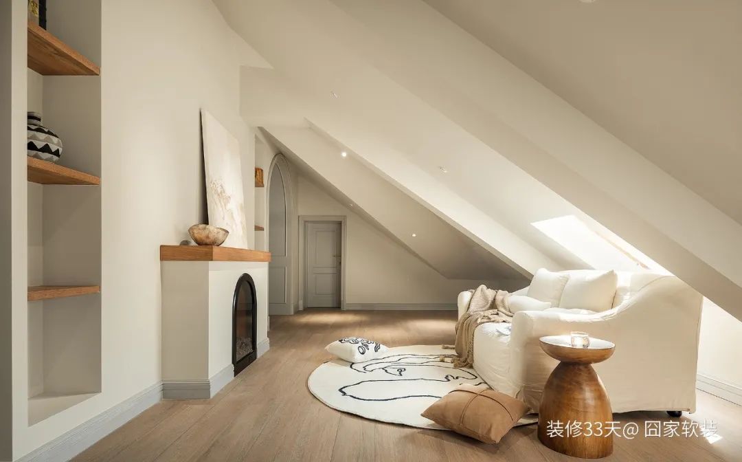 莫兰迪色系装修案例_跃层式楼梯 装修_老房改造设计