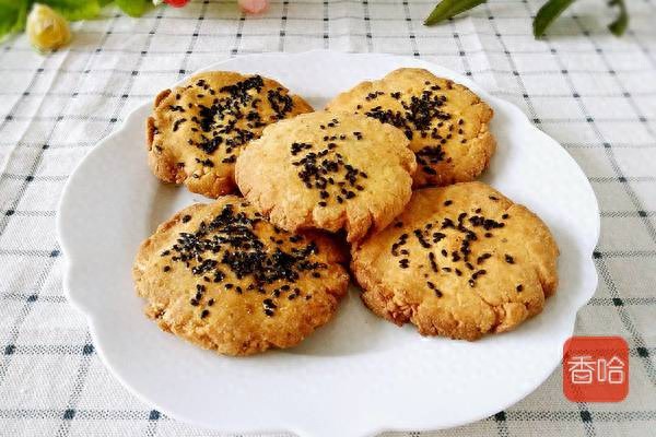 自制芝麻桃酥食谱_在家做一些简单的零食_健康零食做法分享
