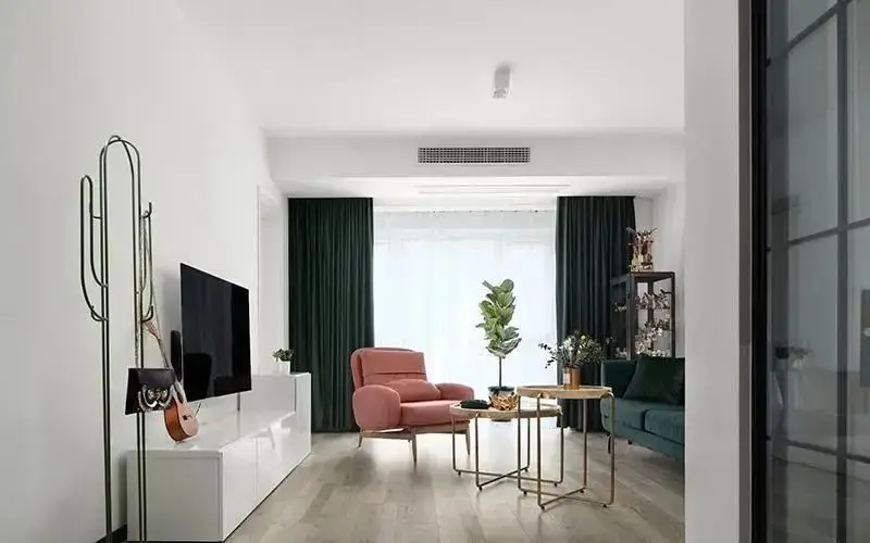 小户型客厅颜值逆袭指南:9 招打造 90㎡左右户型的敞亮高级感(图10) 90平米小户型客厅布置_小客厅设计思路_小户型现代简约风格客厅