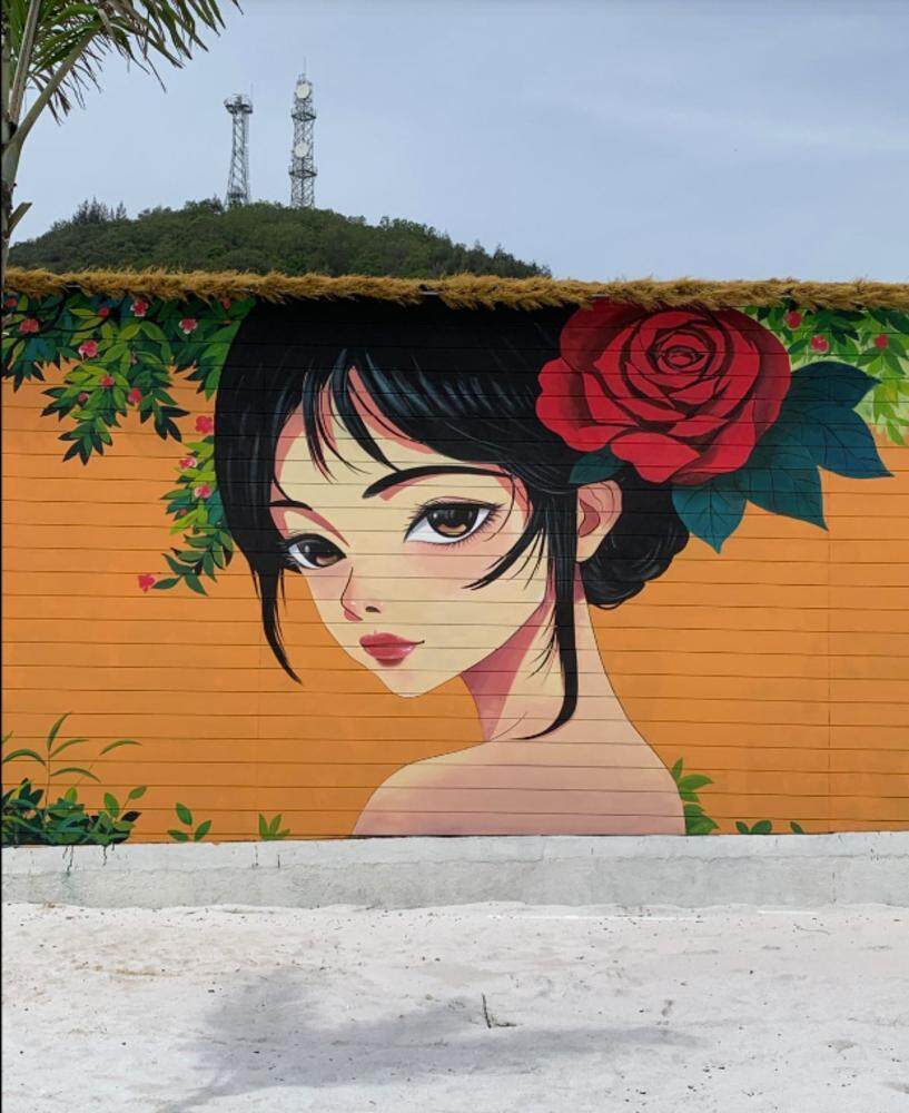 以墙为纸,潮汕小伙五年画遍365个村庄(图4) 墙绘助力乡村振兴_室内墙面涂鸦_乡村墙绘艺术