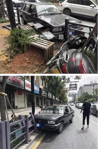 临安区轿车撞护栏交通事故 行人负主要责任 浙A牌黑色桑塔纳事故处理_桑塔纳高速错过出口倒车 后面车子无奈撞护栏