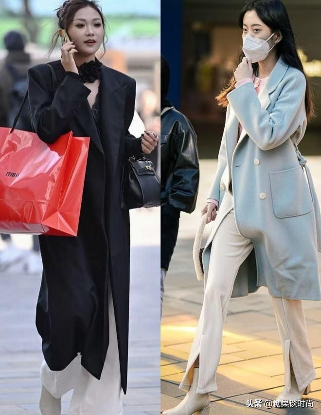 呢子大衣搭配裙子_呢子大衣搭配裤子_淘宝网购物女装外套妮子风衣