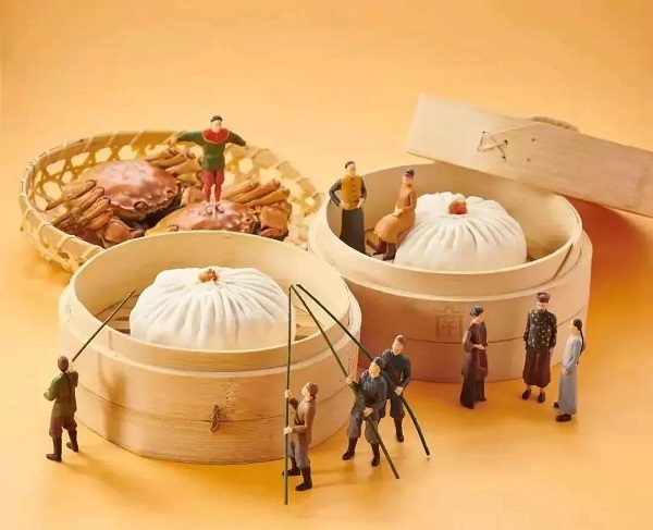 今晚起,豫园张灯结彩、年味渐浓(图5) 中国奋斗牛灯组_豫园商城花灯展_豫园老街小吃