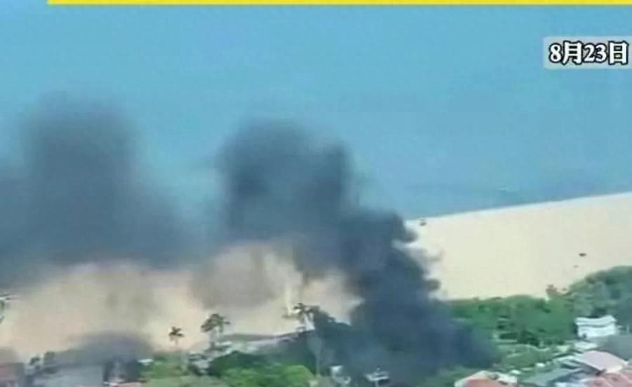 突发!厦门观音山商业街烧烤店大火,消防紧急扑救(图1) 厦门观音山烧烤店火灾原因_厦门观音山商业街火灾_观音山烧烤