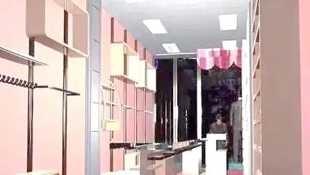 小型服装店装修灵感:10平米也能出彩(图2) 小型服装店装修技巧_服装店装修效果图片_现代简约风格服装店设计