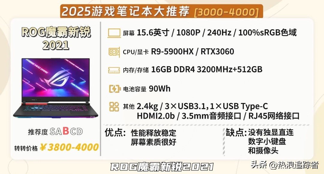 2025年全价位游戏本红黑榜!从1000到10000,这23款闭眼选不踩雷(图9) 高性价比游戏本推荐_雷神游戏本 售后_游戏本选购指南