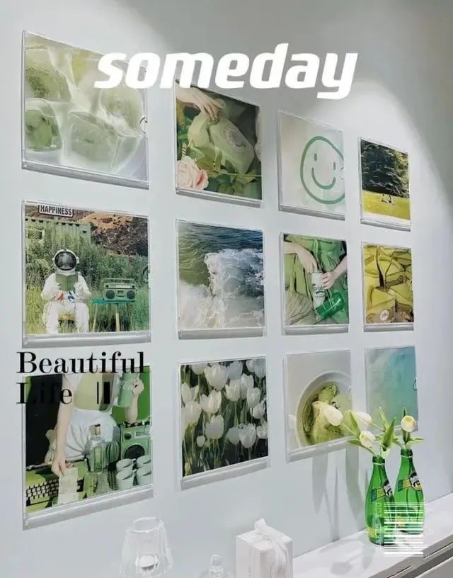 装小满共享装修平台丨照片墙装修攻略,教你打造高颜值照片墙!(图10) 纸胶带墙面艺术_照片墙制作方法_DIY照片墙