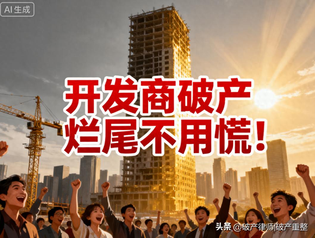 开发商破产烂尾不用慌!下游企业必知的债权维权 5 个关键动作(图1) 开发商破产房子看不到希望_开发商破产烂尾工程款怎么追_开发商破产烂尾优先受偿权申报