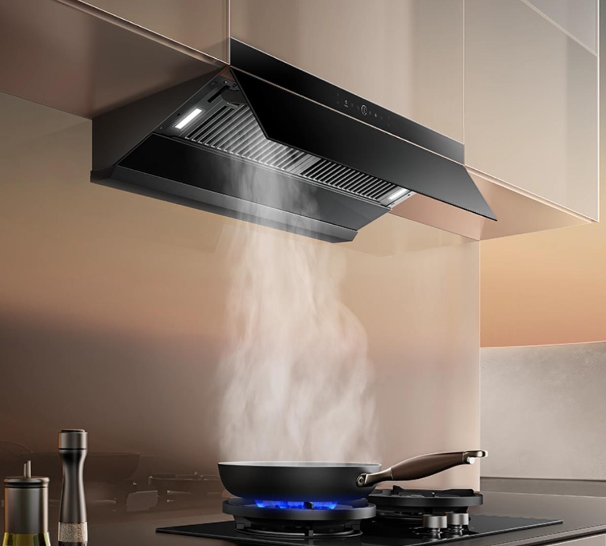 做饭油烟乱窜?开放式厨房油烟机排名TOP6解读,第3款最能打!(图9) 开放式厨房油烟机选购指南_深罩型油烟机推荐_开放式厨房橱柜图片