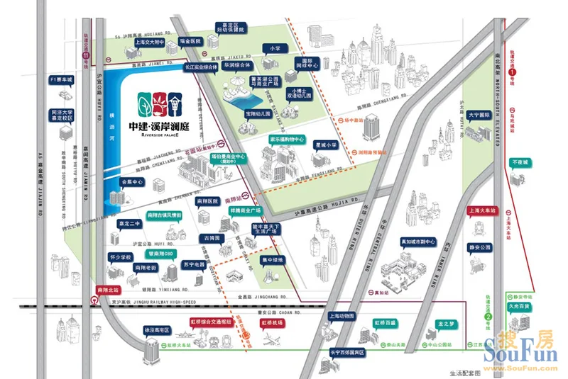 【中建溪岸澜庭】88平轨交三房南北通,开盘优惠8万,12.8免费看房(图5) 中建溪岸澜庭 交房时间_中建溪岸澜庭 88平米南北通透三房 11号线花园站 400-813-0000