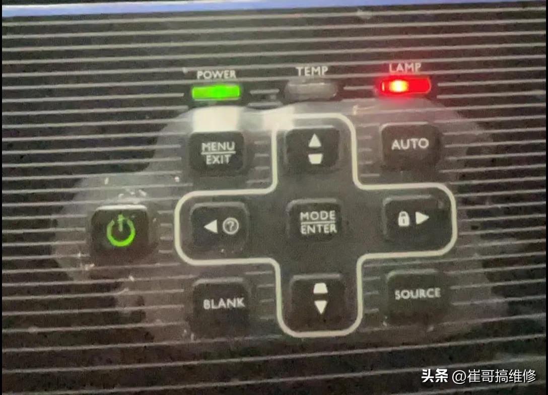 投影机在客户家里不开机,红灯报错,到我这里一切正常,这怎么修(图2) 投影机灯泡红灯故障_投影机 更换 灯泡_投影机开机亮红灯