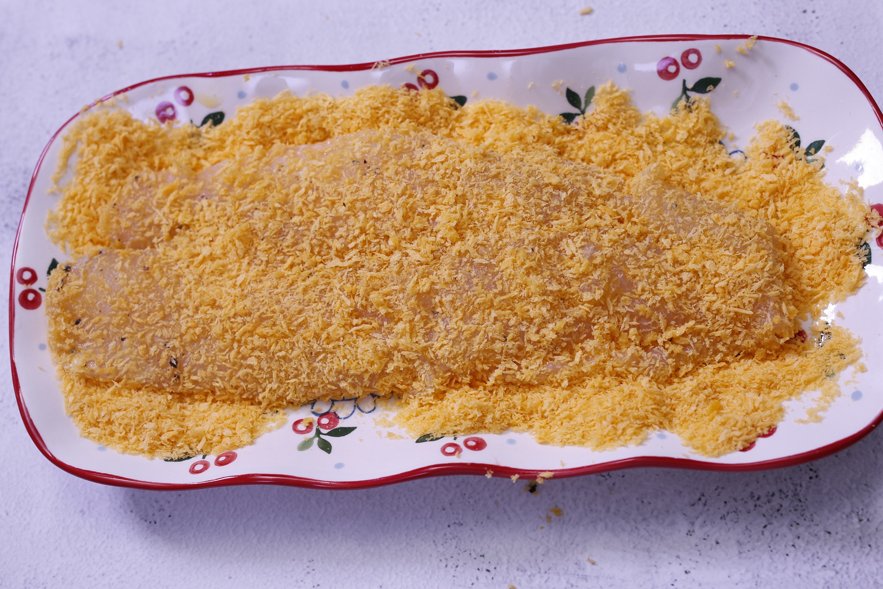 烤箱版香酥鱼柳,做法简单,金黄酥脆,外焦里嫩,孩子超爱吃(图9) 龙利鱼烤箱版香酥鱼柳食谱_用烤箱做烤鱼_烤箱版香酥鱼柳做法