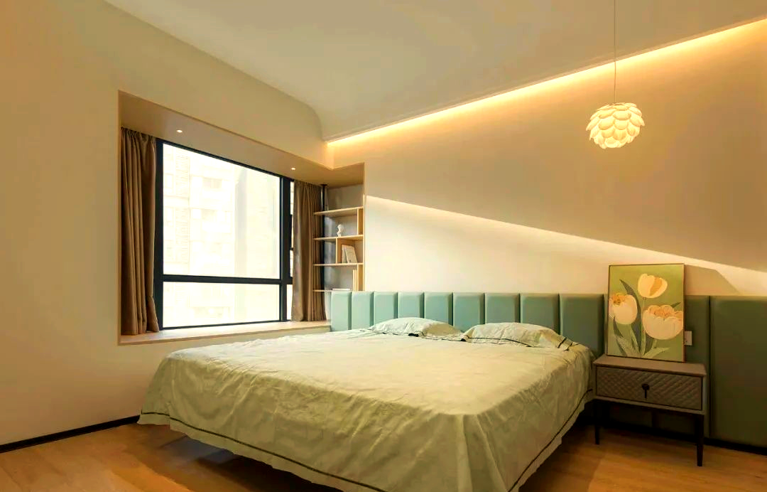 现代简约装修案例,功能齐全且风格干净舒适(图11) 1