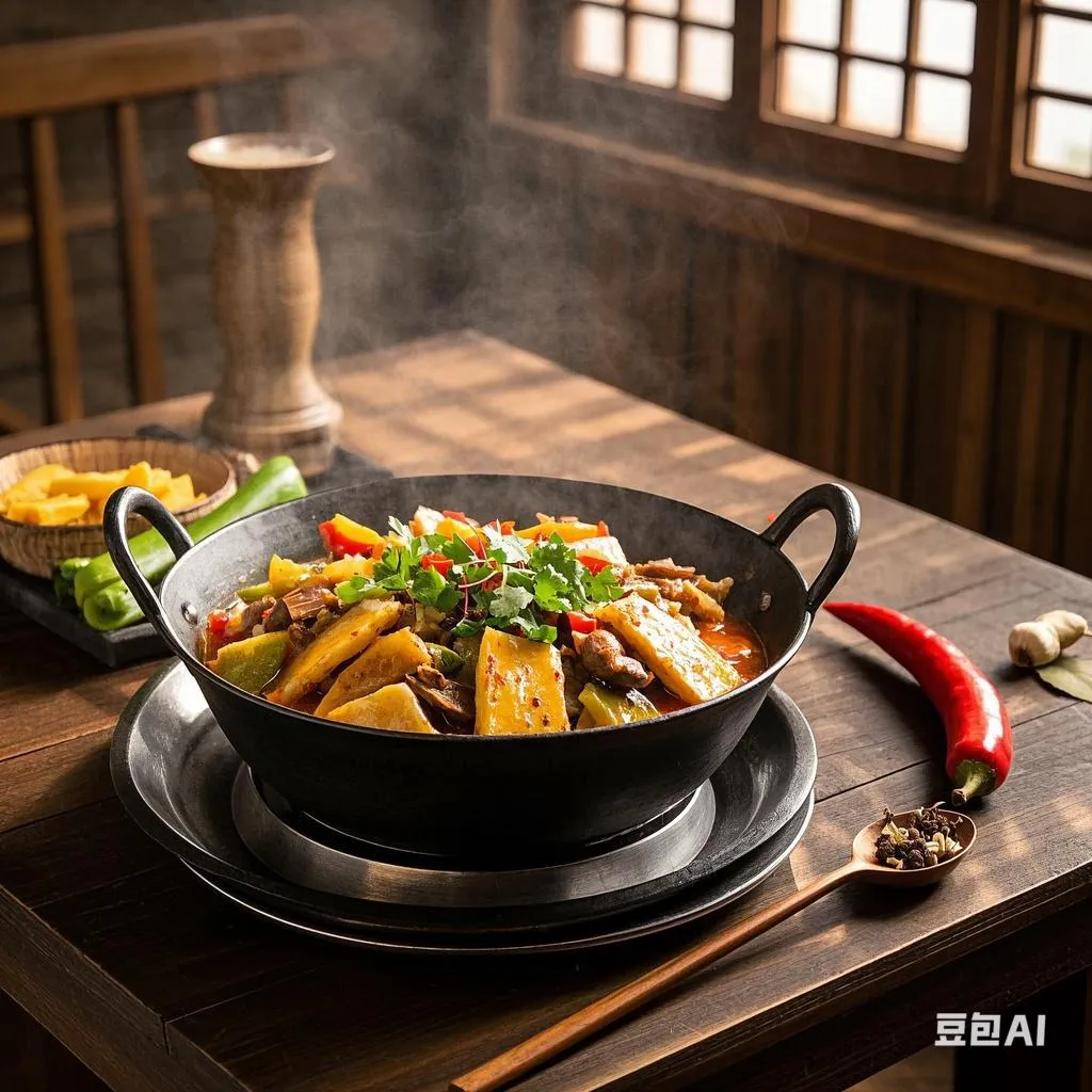 说说你最喜欢吃的家乡美食有哪些(图14) 金寨吊锅菜_六安瓜片炒虾仁_安徽六安美食