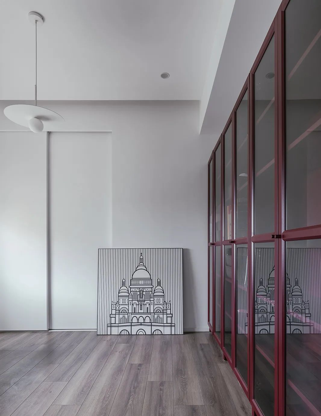 164m²的新房,他选择了现代简约风格,完工效果简洁大方!(图18) 现代简约复古设计_客厅无主灯电视墙设计_后现代简约装修