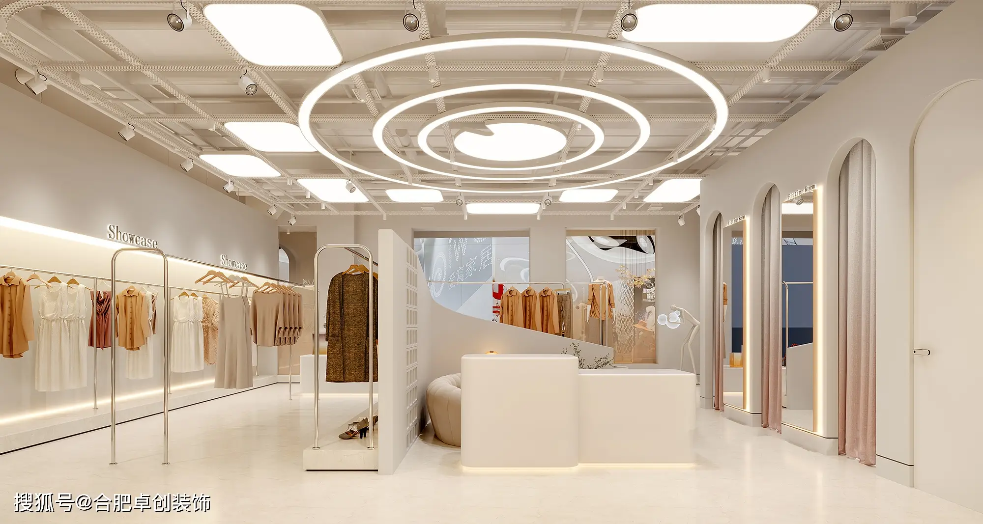 合肥店面设计,服装店装修如何吸引顾客?(图11) 服装店铺装修风格_服装店装修风格选择_服装店装修设计灵感