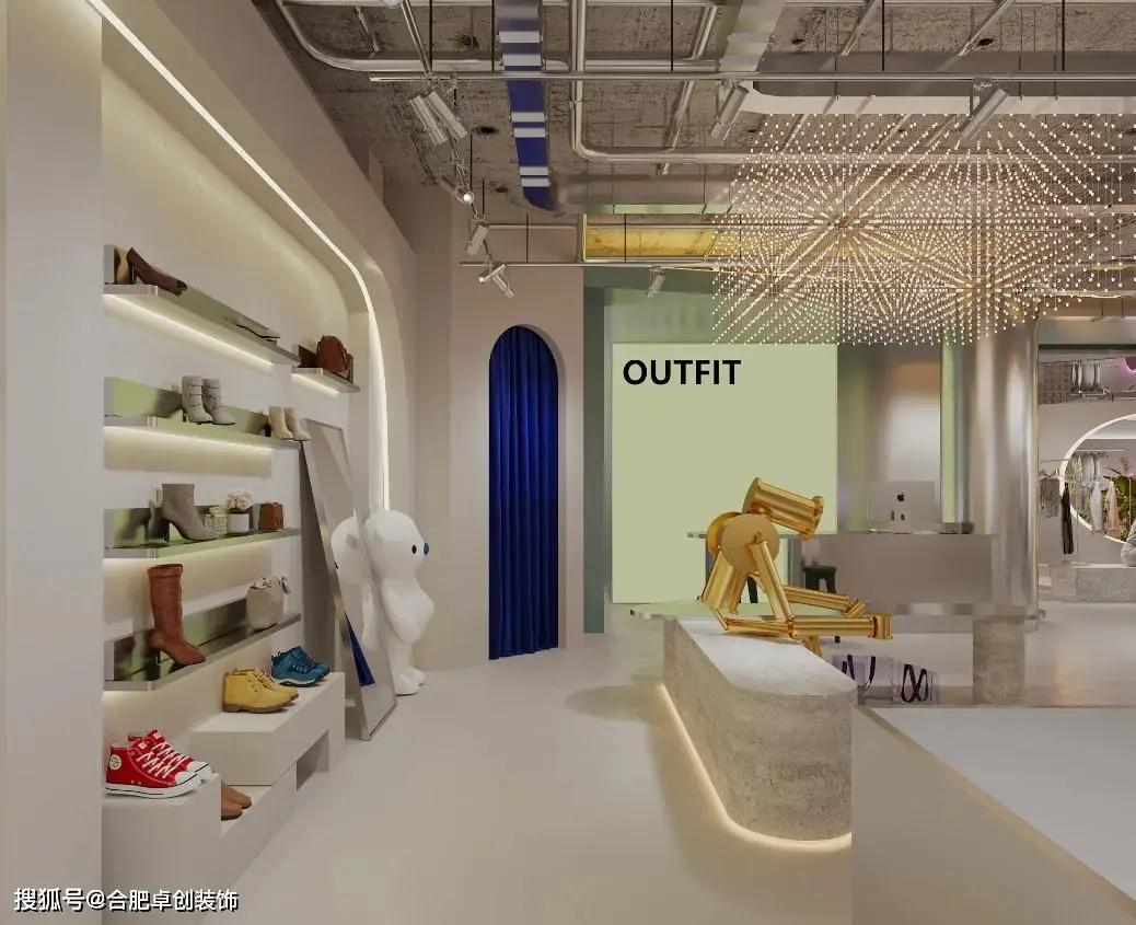 合肥店面设计,服装店装修如何吸引顾客?(图6) 服装店装修风格选择_服装店装修设计灵感_服装店铺装修风格