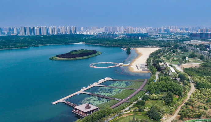 郑州绿美画卷徐徐展开(图3) 郑州无废城市建设_郑州黄河生态保护_农村生活污水综合处理与安全利用技术