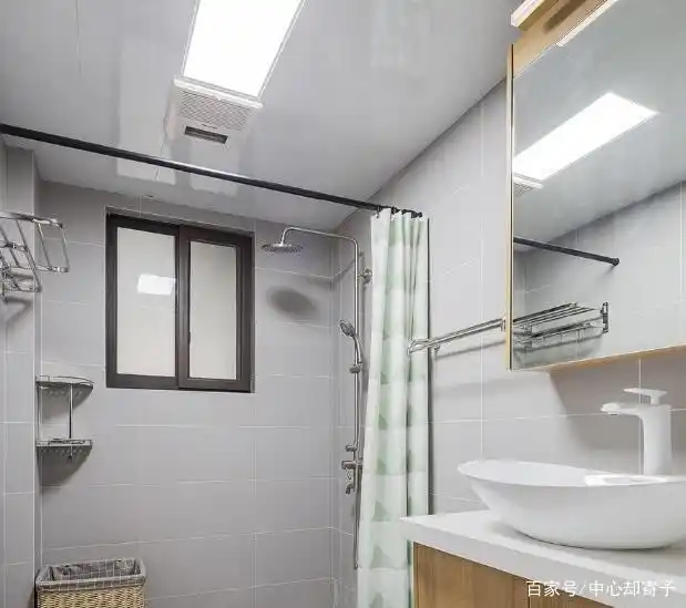 谁说穷装就一定low了,不吊顶不做造型,照样有逆天高颜值(图9) 北欧风格装修_卫生间不吊顶图片_精装三居室设计